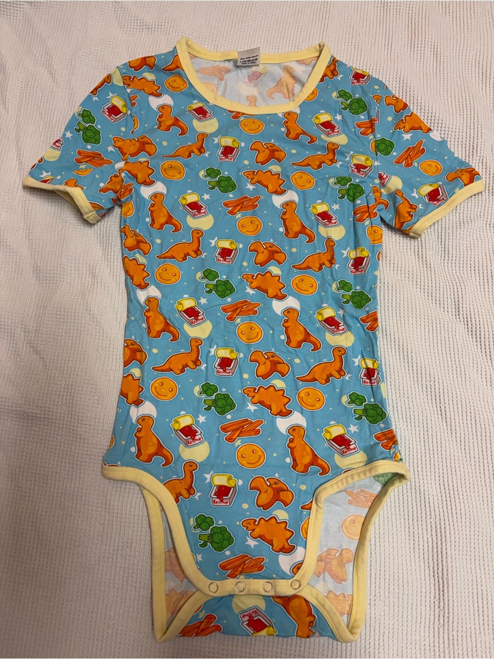 ODU Dino nuggets adult onesie